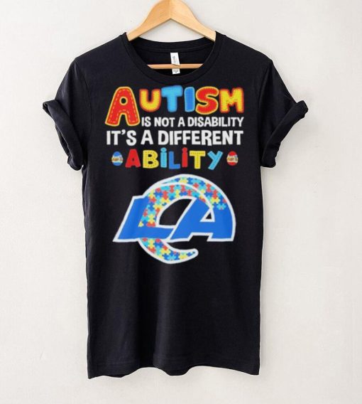 Los Angeles Rams NFL Autism Is Not A Disability 2024 Shirt