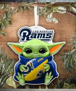 Los Angeles Rams NFL Baby Yoda Star Wars Christmas Ornament