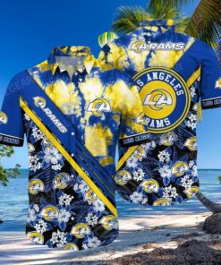 Los Angeles Rams NFL Classic Logo Beach Hawaiian Shirt Gift For Fans