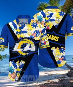 Los Angeles Rams NFL Floral All Over Printed 3D Hawaiian Shirt