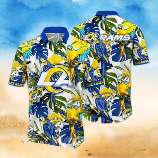 Los Angeles Rams NFL Floral All Over Printed Unisex Hawaiian Shirt