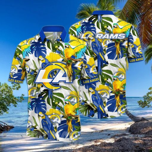 Los Angeles Rams NFL Floral All Over Printed Unisex Hawaiian Shirt