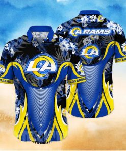 Los Angeles Rams NFL Floral Classic All Over Printed Hawaiian Shirt