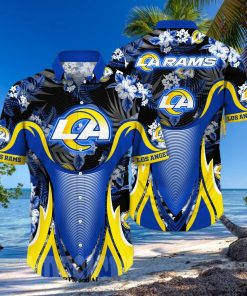 Los Angeles Rams NFL Floral Classic All Over Printed Hawaiian Shirt
