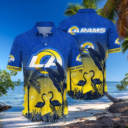 Los Angeles Rams NFL Flower Full Printed Unisex Hawaiian Shirt