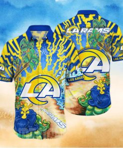 Los Angeles Rams NFL Flower Full Printing 3D Hawaiian Shirt