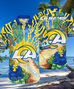 Los Angeles Rams NFL Flower Full Printing 3D Hawaiian Shirt
