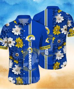 Los Angeles Rams NFL Flower Unisex Full Printing Hawaiian Shirt