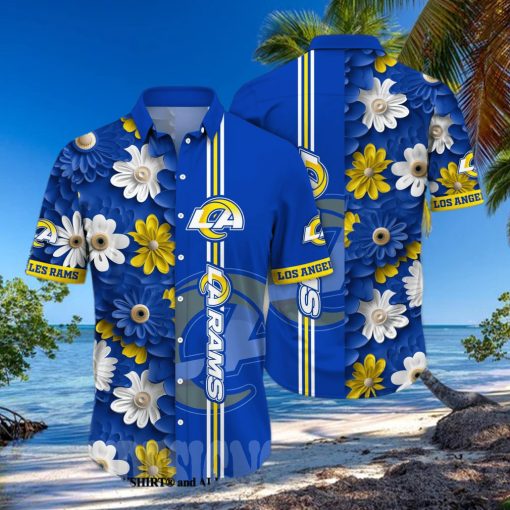 Los Angeles Rams NFL Flower Unisex Full Printing Hawaiian Shirt