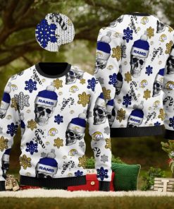 Los Angeles Rams NFL Football Team Santa Skulls Ugly Christmas Sweater