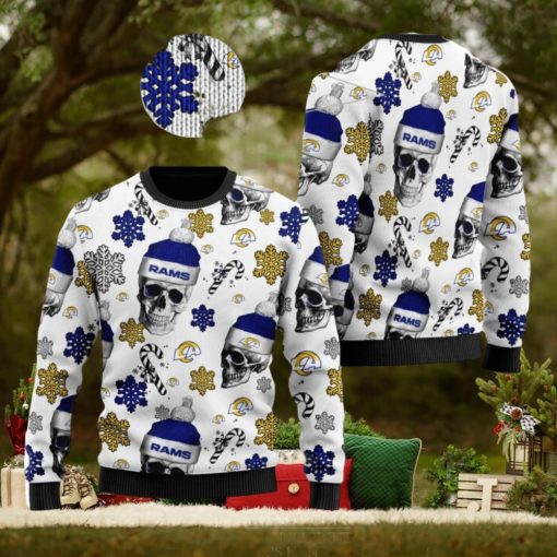 Los Angeles Rams NFL Football Team Santa Skulls Ugly Christmas Sweater