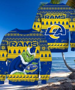 Los Angeles Rams NFL Grinch Christmas Ugly Sweater Fans Gift Funny For Men And Women