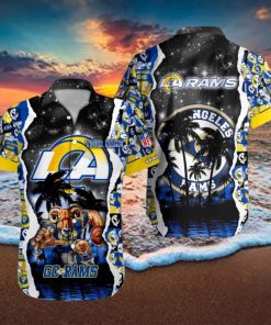 Los Angeles Rams NFL Hawaiian Shirt Custom Name 3D All Over Printed Hawaii Shirt