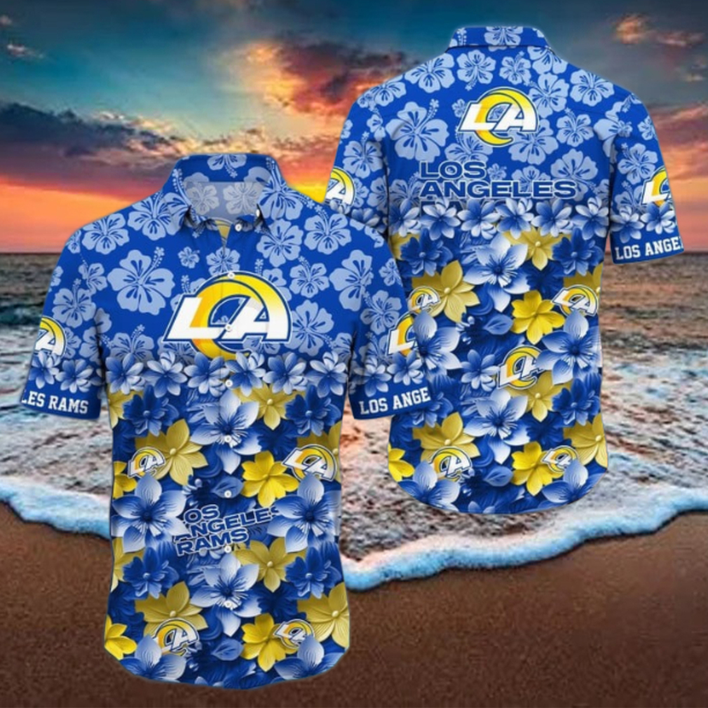 Los Angeles Rams NFL Hawaiian Shirt Trending Summer Los Angeles Rams NFL Hawaiian Shirt Trending Summer