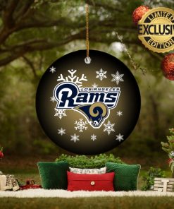 Los Angeles Rams NFL Merry Christmas Circle Decorations Ornament