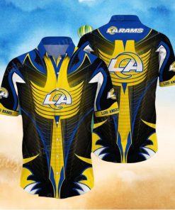 Los Angeles Rams NFL Natural Logo All Over Print Hawaiian Shirt Gift For Fans