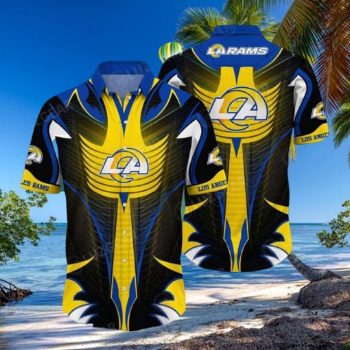 Los Angeles Rams NFL Natural Logo All Over Print Hawaiian Shirt Gift For Fans