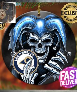 Los Angeles Rams NFL Skull Joker 2023 Holiday Gifts Christmas Decorations Ornament