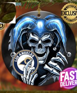 Los Angeles Rams NFL Skull Joker 2023 Holiday Gifts Christmas Decorations Ornament