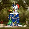 Los Angeles Chargers NFL Baby Yoda Star Wars Christmas Ornament