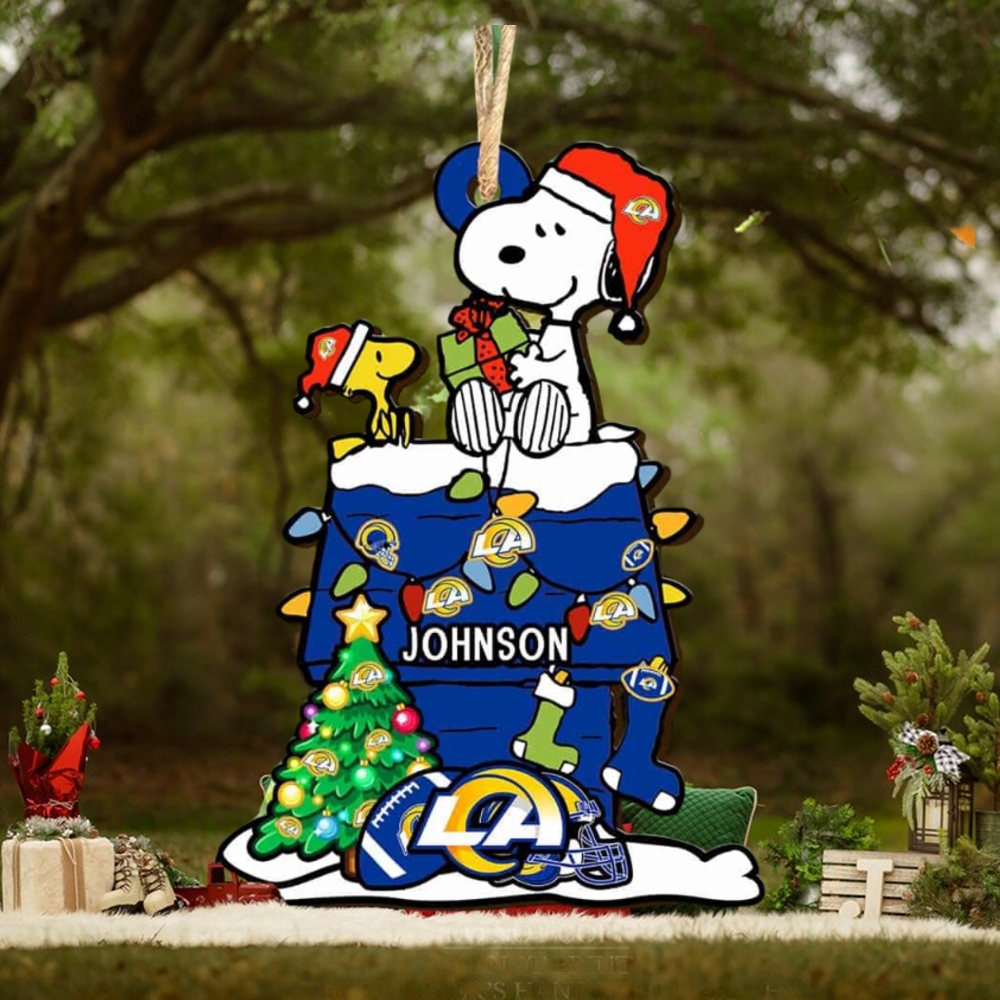 Los Angeles Rams NFL Snoopy Ornament Personalized Christmas 2023 Holidays Los Angeles Rams NFL Snoopy Ornament Personalized Christmas 2023 Holidays
