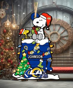 Los Angeles Rams NFL Snoopy Ornament Personalized Christmas 2023 Holidays