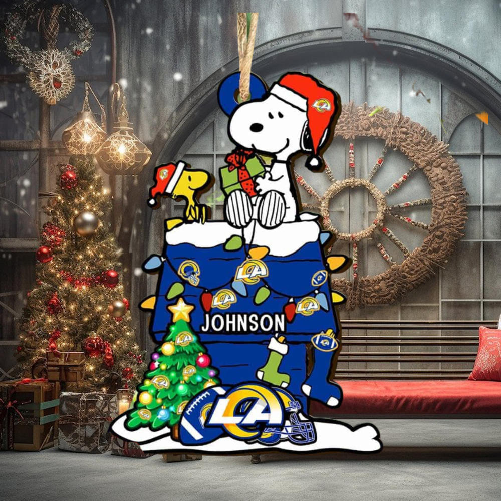 Los Angeles Rams NFL Snoopy Ornament Personalized Christmas 2023 Holidays Los Angeles Rams NFL Snoopy Ornament Personalized Christmas 2023 Holidays