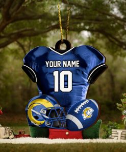 Los Angeles Rams NFL Sport Ornament Custom Name And Number