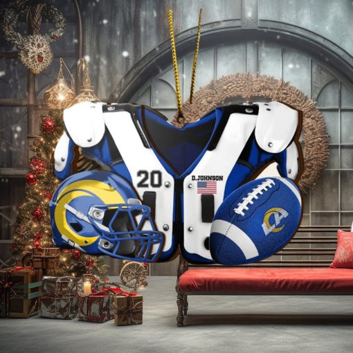 Los Angeles Rams NFL Sport Ornament Custom Your Name And Number