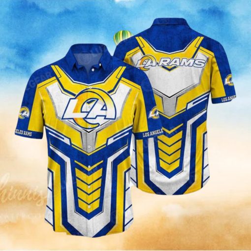Los Angeles Rams NFL Stylish Logo Beach Hawaiian Shirt For Men And Women