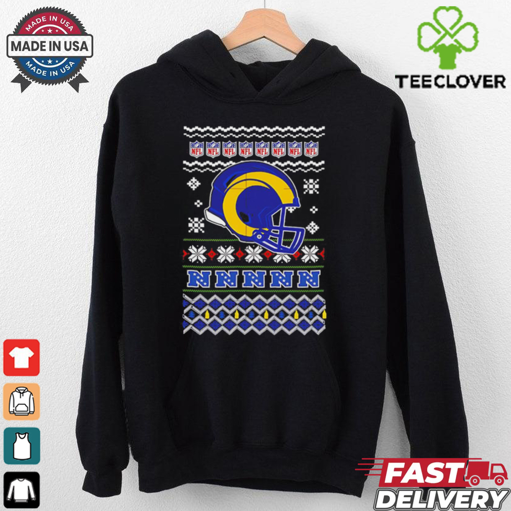 Los Angeles Rams NFL football Christmas helmet shirt Los Angeles Rams NFL football Christmas helmet shirt