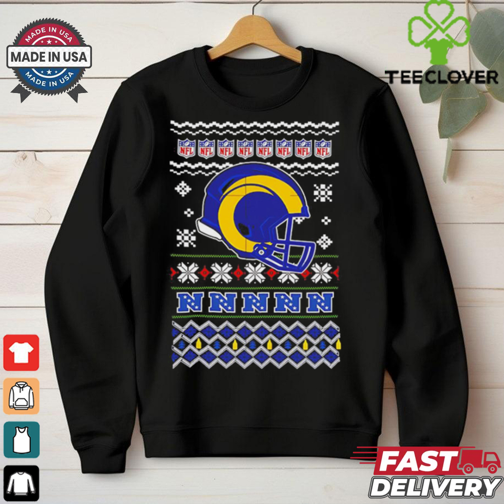 Los Angeles Rams NFL football Christmas helmet shirt Los Angeles Rams NFL football Christmas helmet shirt