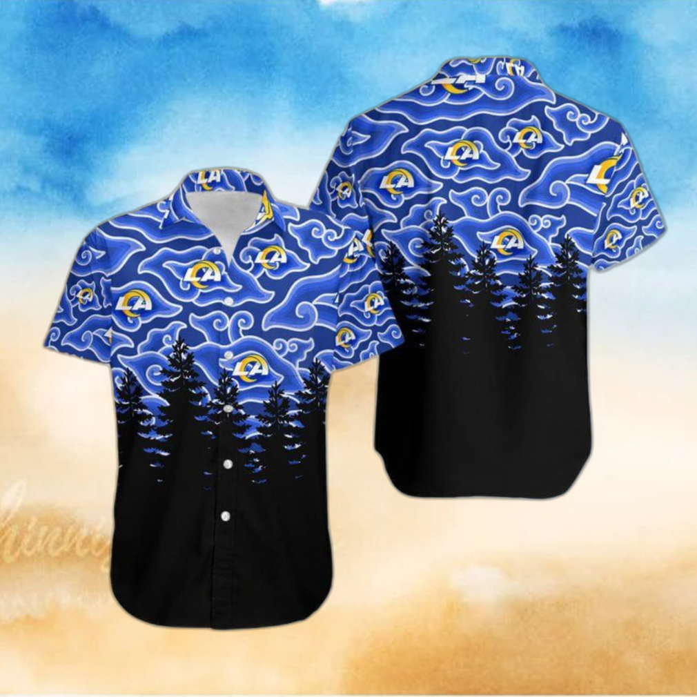 Los Angeles Rams Ninja Cloud Blackest Hawaiian Shirt Holiday Gift For Halloween Los Angeles Rams Ninja Cloud Blackest Hawaiian Shirt Holiday Gift For Halloween