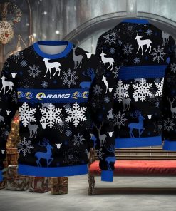 Los Angeles Rams Pattern Ugly Christmas Sweater Gift