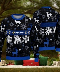 Los Angeles Rams Pattern Ugly Christmas Sweater Gift