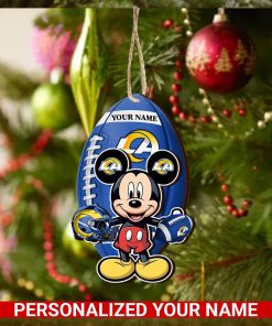 Los Angeles Rams Personalized Your Name Mickey Mouse And NFL Team Ornament SP161023178ID03