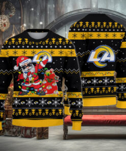 Los Angeles Rams Santa Claus Ugly Christmas Sweater