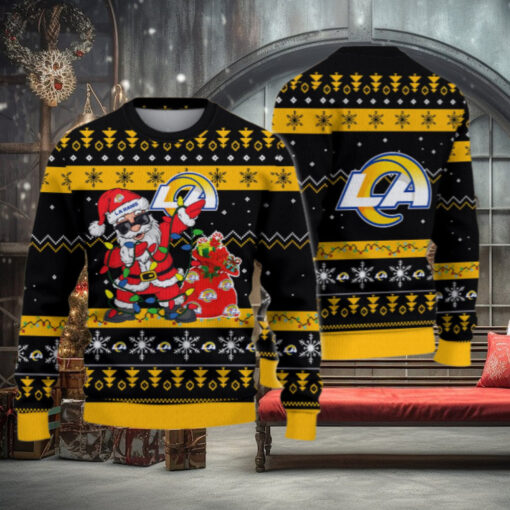 Los Angeles Rams Santa Claus Ugly Christmas Sweater