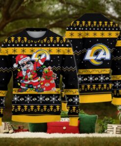 Los Angeles Rams Santa Claus Ugly Christmas Sweater