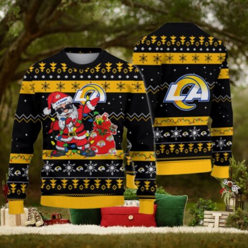 Los Angeles Rams Santa Claus Ugly Christmas Sweater