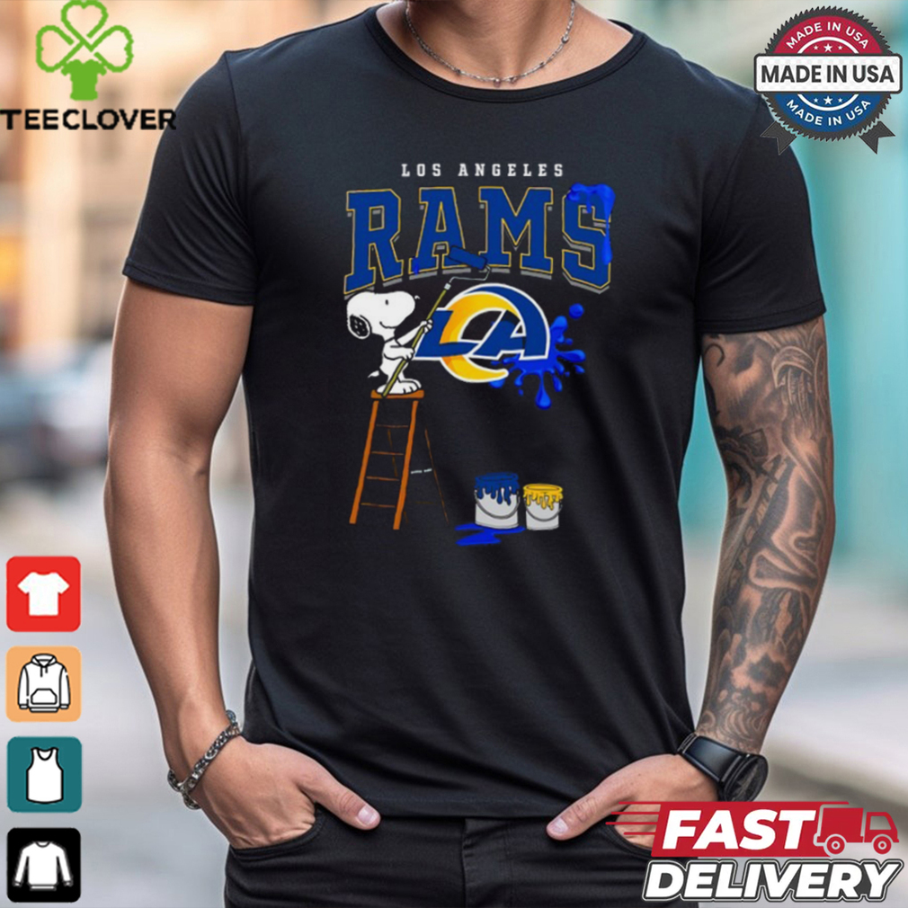 Los Angeles Rams Snoopy Painting Shirt Los Angeles Rams Snoopy Painting Shirt