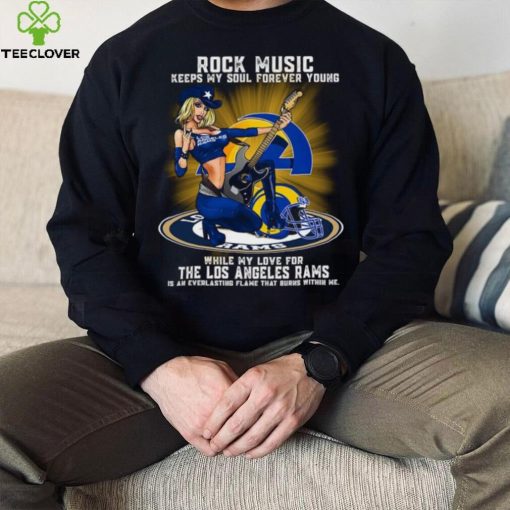 Los Angeles Rams rock music keep my soul forever young hoodie, sweater, longsleeve, shirt v-neck, t-shirt