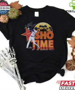 Los Angeles Shohei Ohtani Sho Tme Signature Retro MLB t shirt