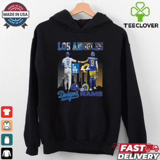 Los Angeles Team Dodgers Ohtani Rams Stafford Signatures 2024 T hoodie, sweater, longsleeve, shirt v-neck, t-shirt