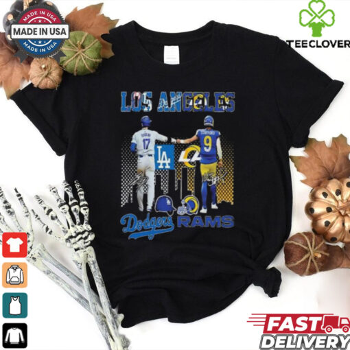 Los Angeles Team Dodgers Ohtani Rams Stafford Signatures 2024 T hoodie, sweater, longsleeve, shirt v-neck, t-shirt