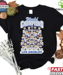 Los Angeles World Champions Team Cartoon Royal Shirt