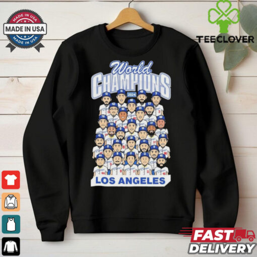 Los Angeles World Champions Team Cartoon Royal Shirt