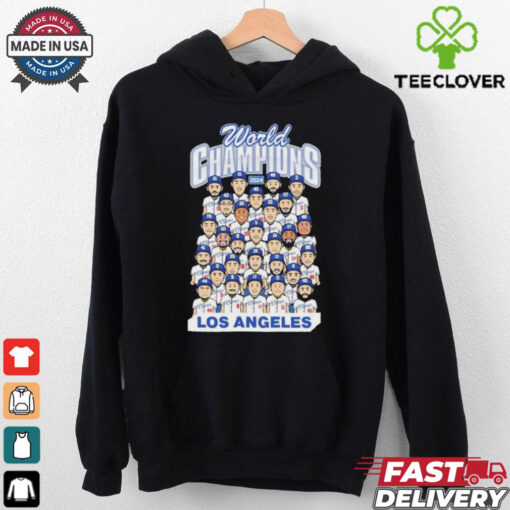 Los Angeles World Champions Team Cartoon Royal Shirt
