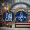 Los Angeles Dodgers Baseball World Series Ornament, Christmas Ornament