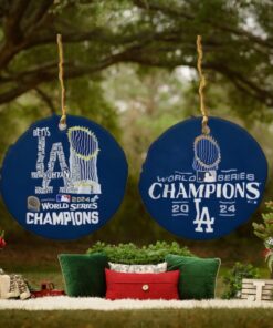 Los Angeles World Series Champions 2024 Baseball Ornaments for Christmas Tree Los Angeles Baseball World Series